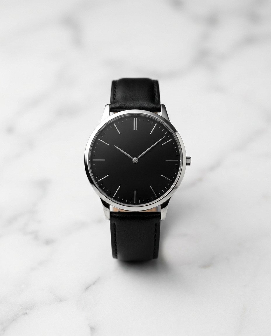 Minimalist Black Dial Watch