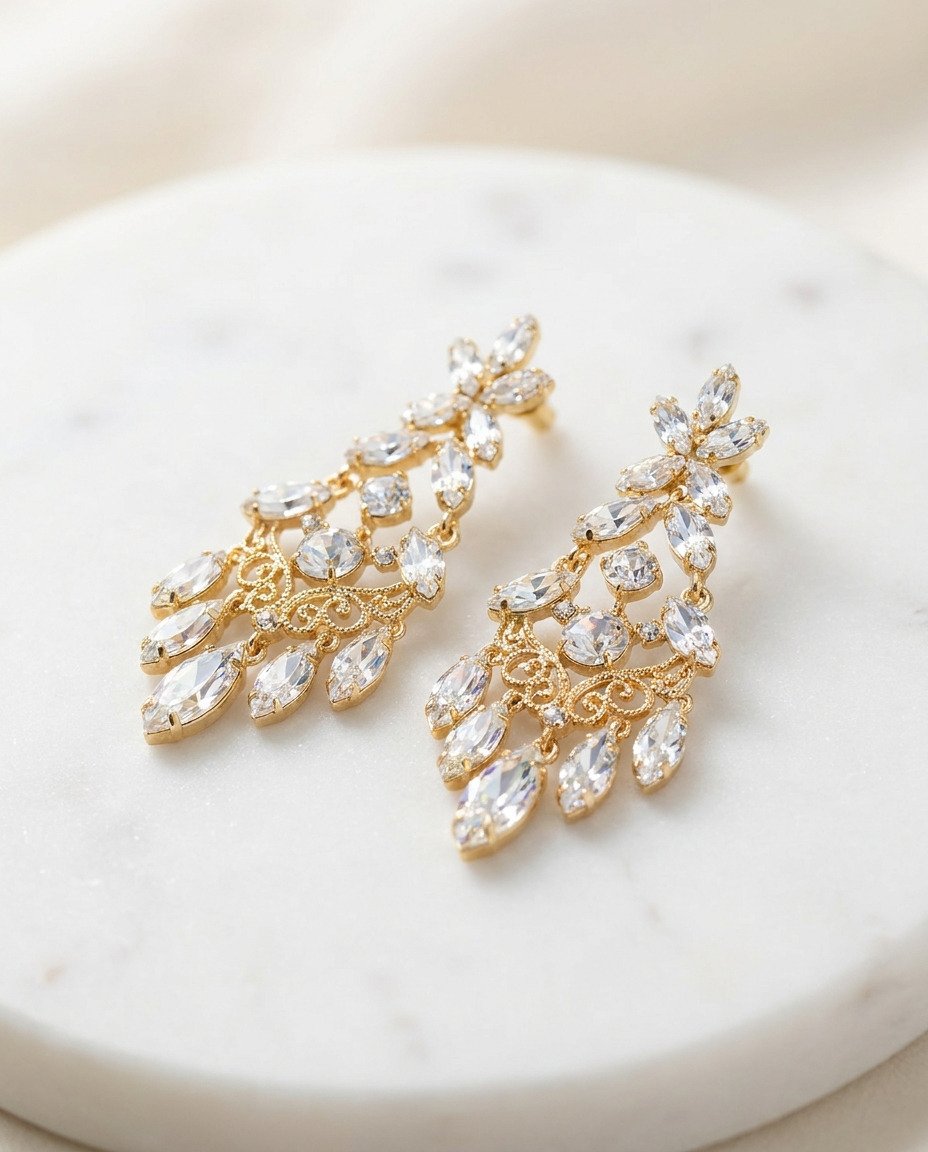 Crystal Chandelier Earrings