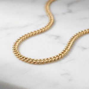 14K Gold-Plated Herringbone Chain