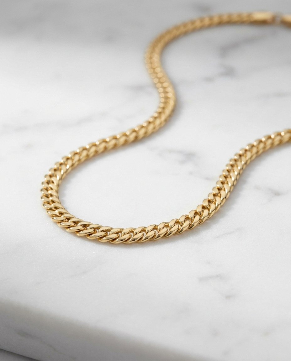 14K Gold-Plated Herringbone Chain
