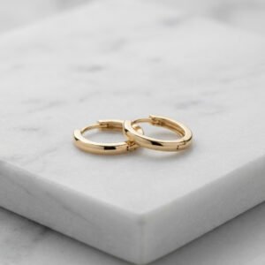 Gold Huggie Hoop Earrings