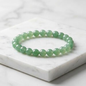Jade Bead Stretch Bracelet