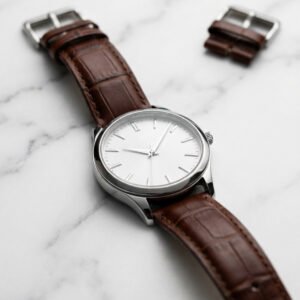 Classic Leather Strap Watch